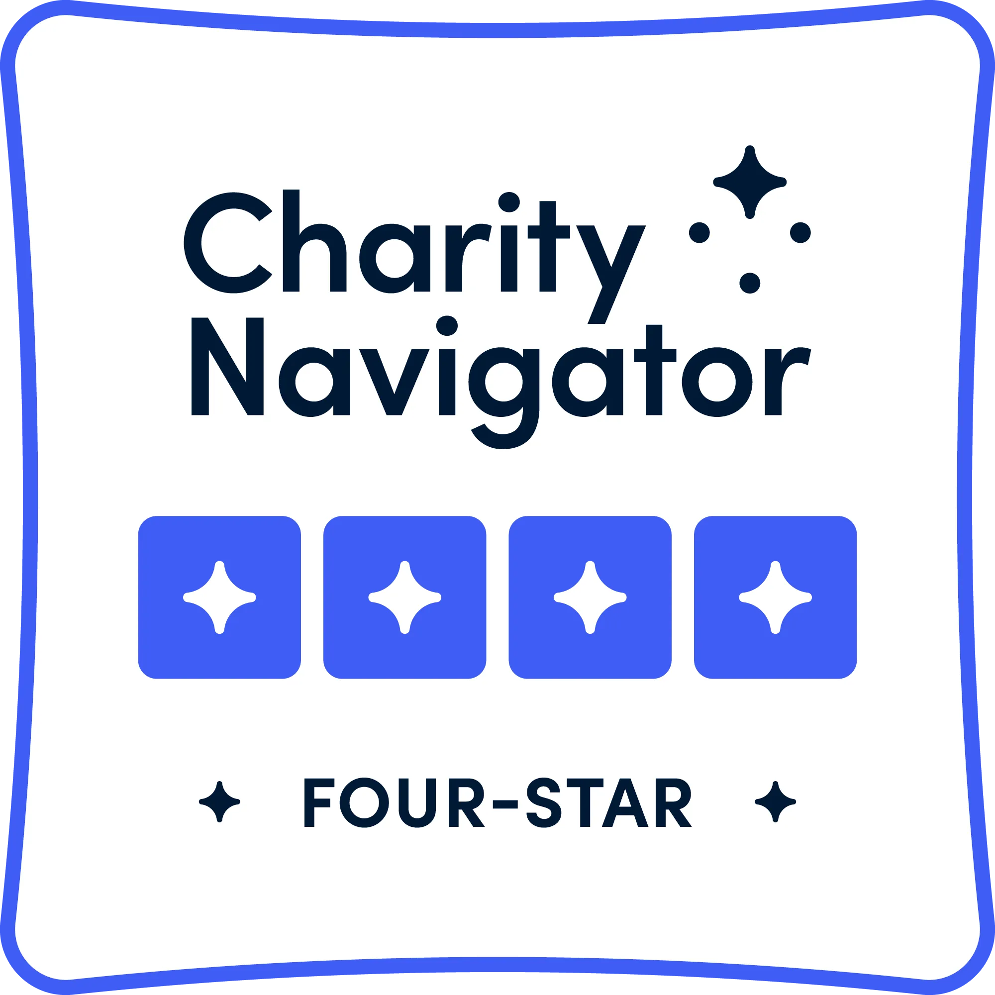 RaiseAChild Charity Navigator four star badge