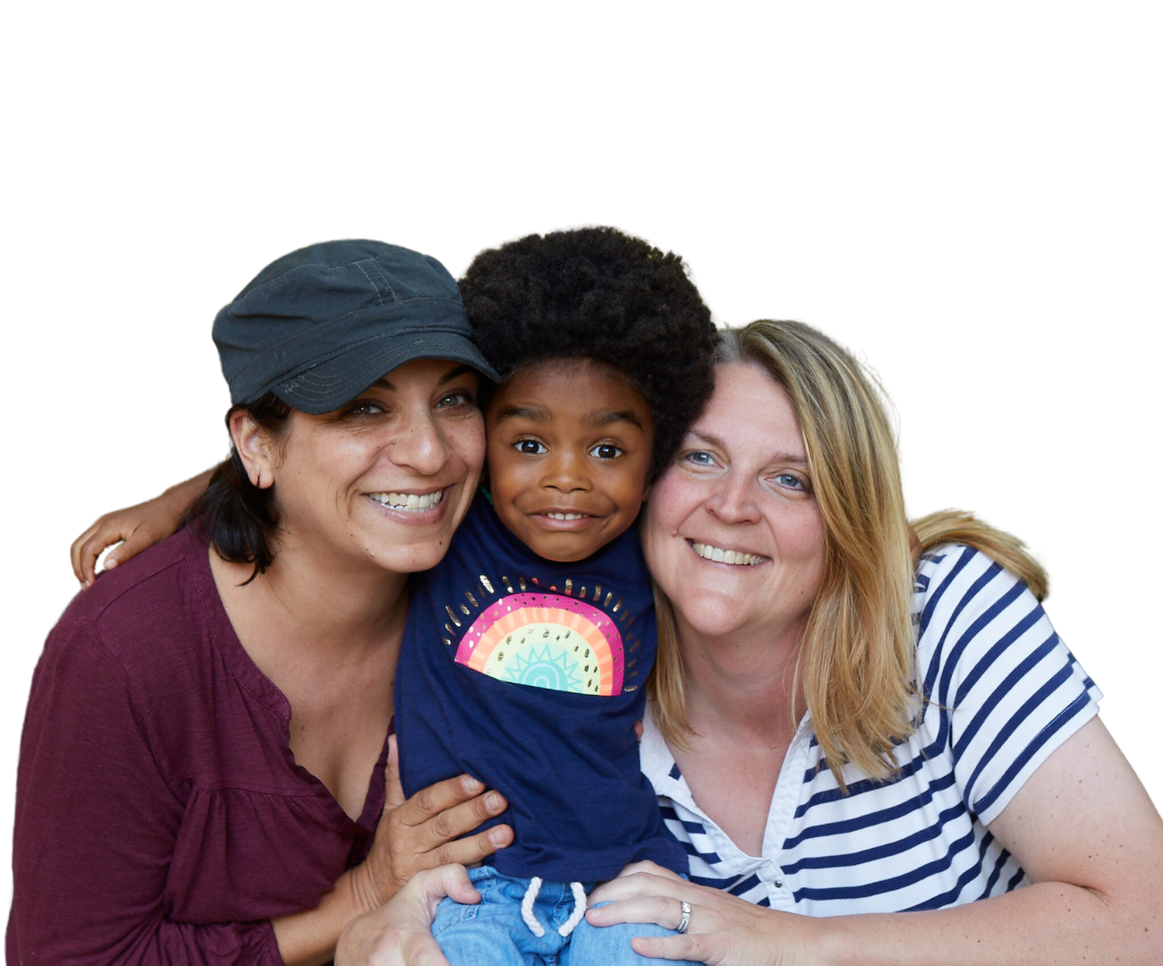 Two moms and their foster daughter